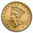 1886 $1 Indian Head Gold MS-63 PCGS