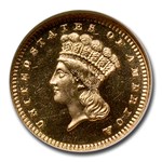 1886 $1 Indian Head Gold PF-66 Cameo NGC CAC