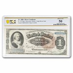 1886 $1 Silver Cert Martha Washington AU-50 PCGS (Fr#219)