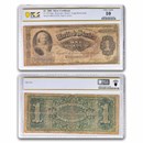 1886 $1 Silver Cert Martha Washington VG-10 (Net) PCGS (Fr#219)