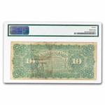 1886 $10 Silver Cert. Hendricks Tombstone F-12 PMG (Fr#295)