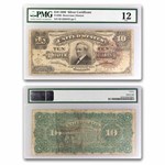 1886 $10 Silver Cert. Hendricks Tombstone F-12 PMG (Fr#295)