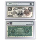 1886 $10 Silver Cert. Hendricks Tombstone VF-25 PMG (Fr#295)