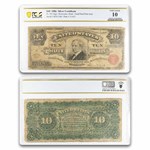 1886 $10 Silver Cert. Hendricks Tombstone VG-10 PCGS (Fr#292)