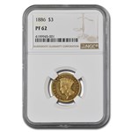 1886 $3 Gold Princess PF-62 NGC