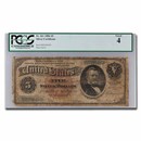 1886 $5.00 Silver Certificate U. S. Grant G-4 PCGS (Fr#261)