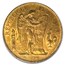 1886-A France Gold 100 Francs Angel AU-58 PCGS (Rive d'Or)