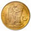 1886-A France Gold 100 Francs Angel MS-63 NGC