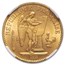 1886-A France Gold 20 Francs Angel MS-64 NGC