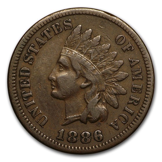 1886 Indian Head Cent Type-I VF 1886 Indian Head Cent Type-I VF