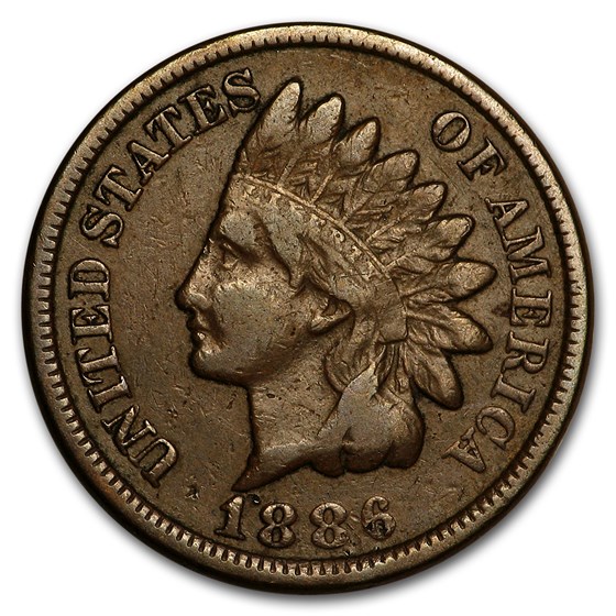 1886 Indian Head Cent Type-II Fine 1886 Indian Head Cent Type-II Fine