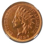 1886 Indian Head Cent Type-II MS-66 NGC (Red/Brown)