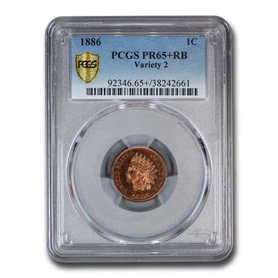 1886 Indian Head Cent Type-II PR-65+ PCGS (Red/Brown) 1886 Indian Head Cent Type-II PR-65+ PCGS (Red/Brown)