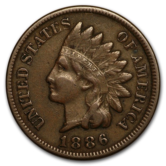 1886 Indian Head Cent Type-II VF 1886 Indian Head Cent Type-II VF