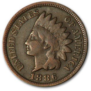 1886 Indian Head Cent Type-II VG