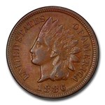 1886 Indian Head Cent Type-II XF-45 PCGS (Brown)