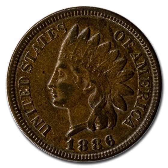 1886 Indian Head Cent Type-II XF 1886 Indian Head Cent Type-II XF