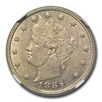 1886 Liberty Head V Nickel AU-58 NGC