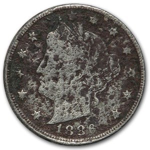 1886 Liberty Head V Nickel Fine Details 1886 Liberty Head V Nickel Fine Details