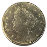 1886 Liberty Head V Nickel MS-64 PCGS