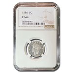 1886 Liberty Head V Nickel PF-66 NGC