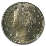 1886 Liberty Head V Nickel PR-63 PCGS