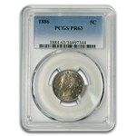 1886 Liberty Head V Nickel PR-63 PCGS