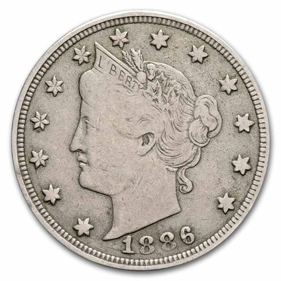 1886 Liberty Head V Nickel VF 1886 Liberty Head V Nickel VF