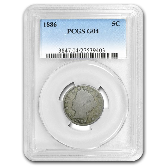 1886 Liberty Nickel Good-4 PCGS