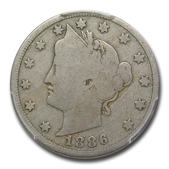 1886 Liberty Nickel Good-6 PCGS 1886 Liberty Nickel Good-6 PCGS