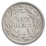 1886 Liberty Seated Dime AU