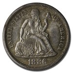 1886 Liberty Seated Dime BU