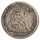 1886 Liberty Seated Dime Good