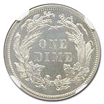 1886 Liberty Seated Dime PF-66 Cameo NGC