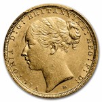1886-M Australia Gold Sovereign Victoria AU-58 PCGS