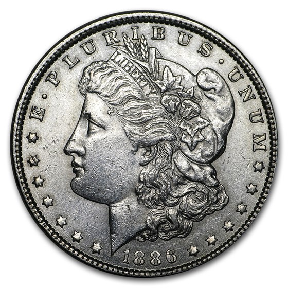 1886 Morgan Dollar AU 1886 Morgan Dollar AU