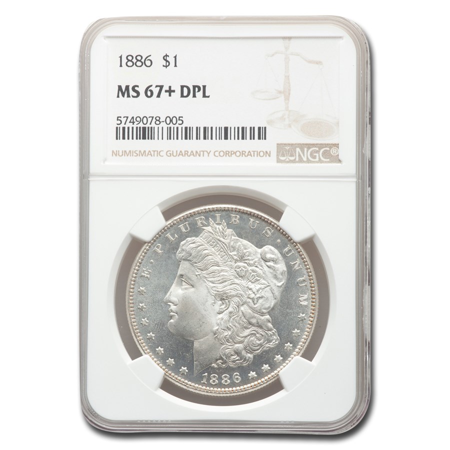 Buy 1886 Morgan Dollar DPL MS-67+ NGC | APMEX