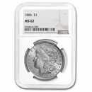 1886 Morgan Dollar MS-62 NGC