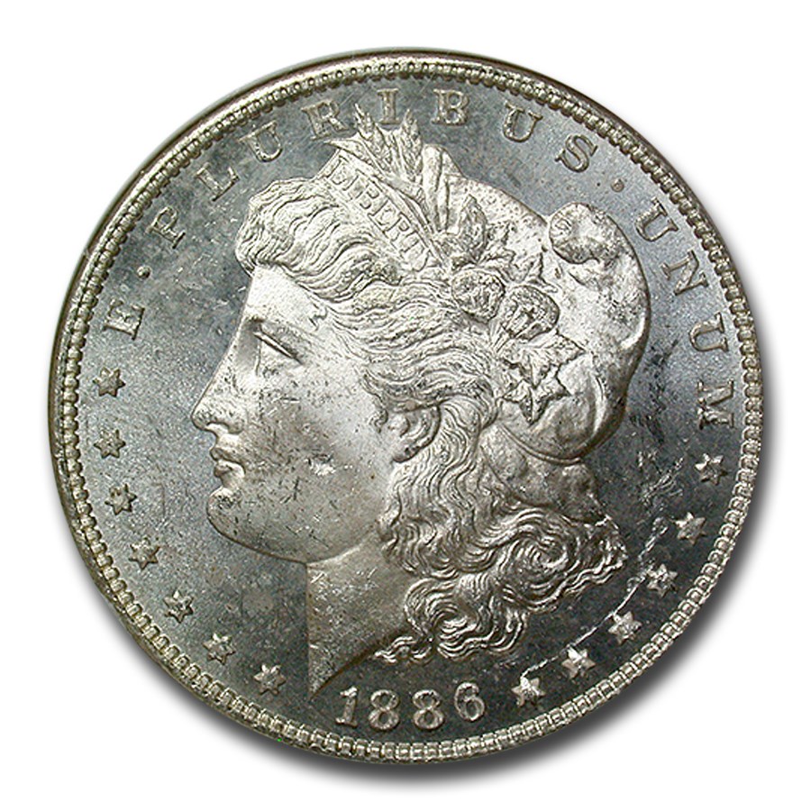 1886 Morgan Dollar MS-64 NGC (DPL)