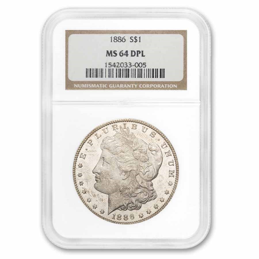 1886 Morgan Dollar MS-64 NGC (DPL)
