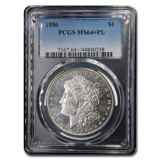 1886 Morgan Dollar MS-64+ PCGS (PL) 1886 Morgan Dollar MS-64+ PCGS (PL)