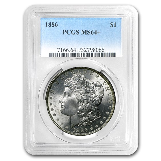 1886 Morgan Dollar MS-64+ PCGS 1886 Morgan Dollar MS-64+ PCGS