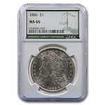 1886 Morgan Dollar MS-65 NGC (Green Label)