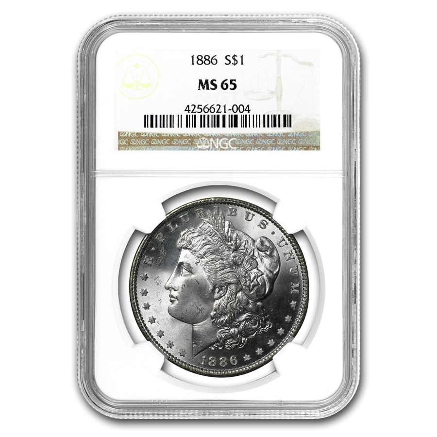 1886 Morgan Dollar MS-65 NGC