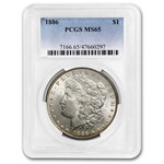 1886 Morgan Dollar MS-65 PCGS (End Roll Toning)