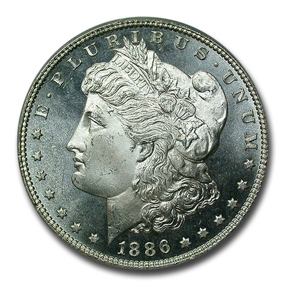 1886 Morgan Dollar MS-65 PCGS (PL) 1886 Morgan Dollar MS-65 PCGS (PL)