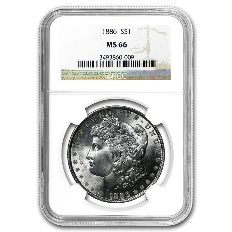 1886 Morgan Dollar MS-66 NGC