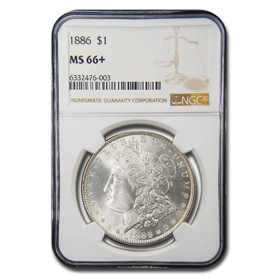 1886 Morgan Dollar MS-66+ NGC