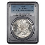 1886 Morgan Dollar MS-66 PCGS (VAM 1C, 3+2 Reverse Clash, Hot 50)
