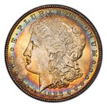 1886 Morgan Dollar MS-67 PCGS (Beautiful Toning)